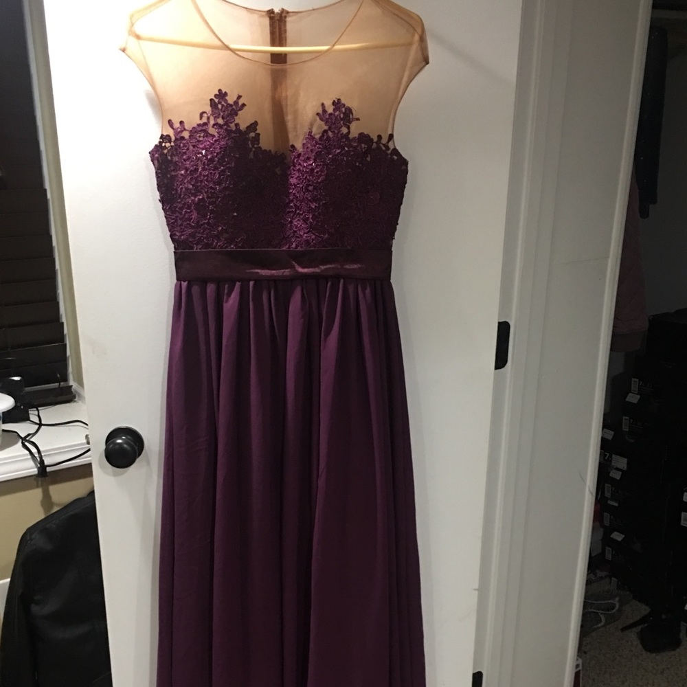 Sangria bridesmaids dress